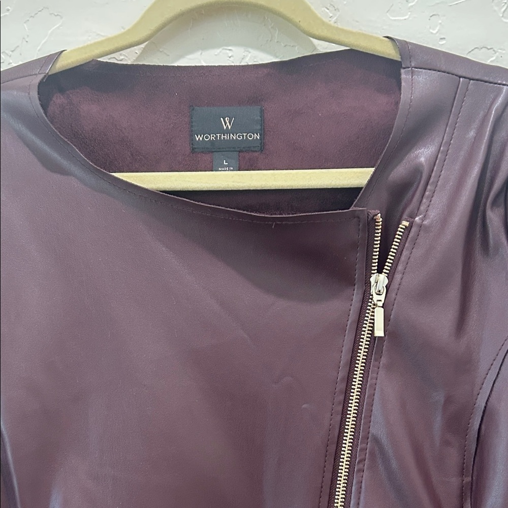 Worthington Women's Dark Burgundy Jacket - Picture 4 of 5